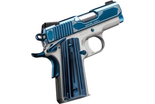 Kimber Sapphire Ultra II Blue PVD / Satin Silver .45 ACP 3-inch 8Rd Night Sights