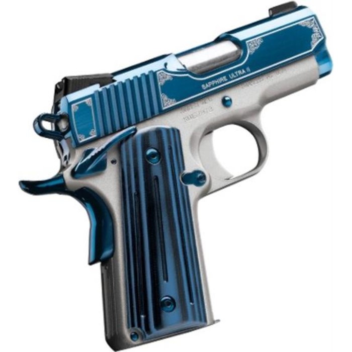 Kimber Sapphire Ultra II Blue PVD / Satin Silver .45 ACP 3-inch 8Rd Night Sights