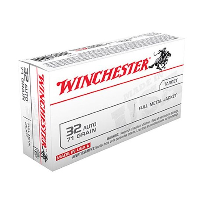 Winchester USA 32 Auto/ACP 71gr FMJ Ammunition 50rds - Q4255