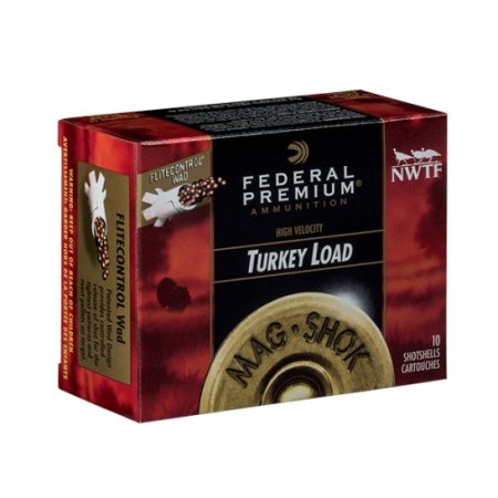 Federal 20ga 3" 1-5/16oz #4 MAG-SHOK Turkey Shotshells, 10 Round Box u2012 PFC258F 4