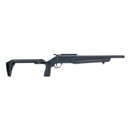 Rossi LWC300B-BKFS LWC  300 Blackout Single Shot 16.50" Black Oxide Threaded Barrel, Black Picatinny Rail Alloy Steel Receiver, Folding Black Polymer Stock