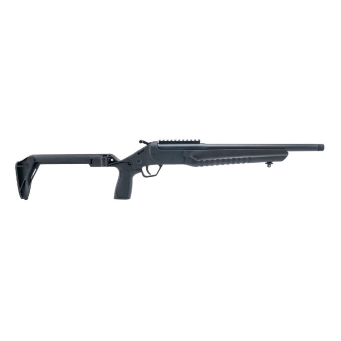 Rossi LWC300B-BKFS LWC 300 Blackout Single Shot 16.50" Black Oxide Threaded Barrel, Black Picatinny Rail Alloy Steel Receiver, Folding Black Polymer Stock Rossi LWC300B-BKFS LWC 300 Blackout Single Shot 16.50" Black Oxide Threaded Barrel, Black Picatinny Rail Alloy Steel Receiver, Folding Black Polymer Stock