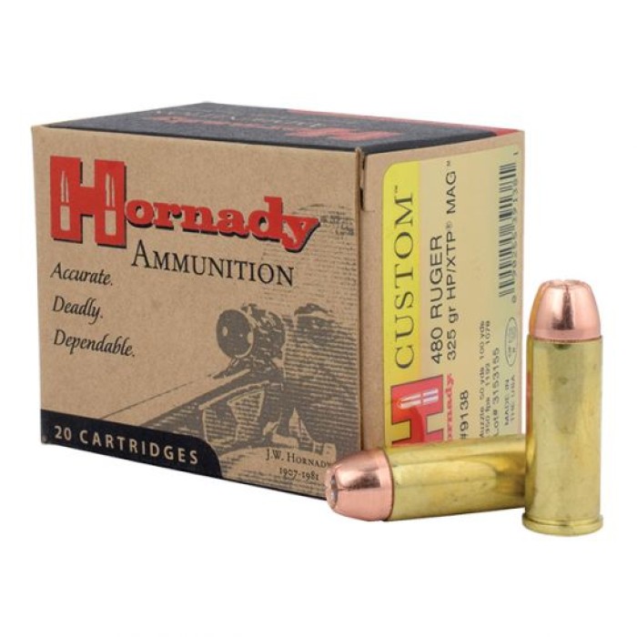 Hornady .480 Ruger 325 Grain XTP Mag-20 Count