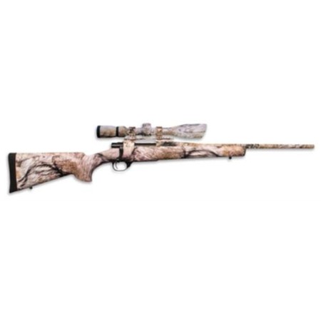 Howa Ranchland Compact Rifle/Scope Package .22-250 Remginton 20" Heavy Barrel Synthetic Stock Full Coverage YOTE Camouflage Finish 5rd With 2.5-10x42mm Nighteater Riflescope