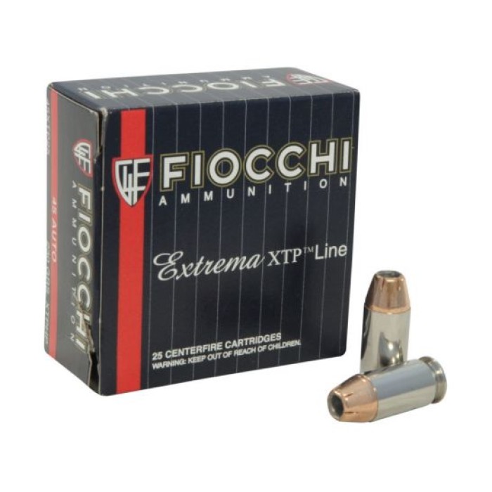 Fiocchi 45 Auto/ACP 200gr JHP Extrema Ammunition 25rds - 45XTP25