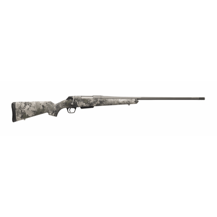 Winchester Repeating Arms 535800230 XPR Extreme 223 Rem 5+1 26" Tungsten Cerakote Fluted Threaded Barrel & Drilled & Tapped Steel Receiver, Fixed TrueTimber VSX Synthetic Stock