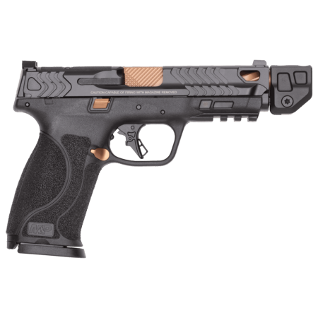 SMITH & WESSON M&P9 M2.0 9mm 4.87in 17rd/23rd Black/Copper OR Pistol (14618)