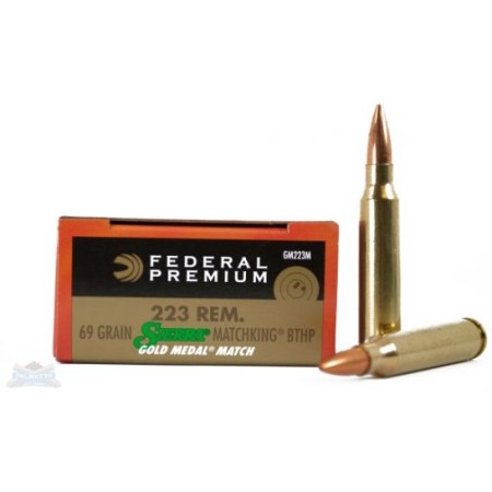 Federal Gold Medal .223 Rem 69-Grain 20-Rounds BTHP