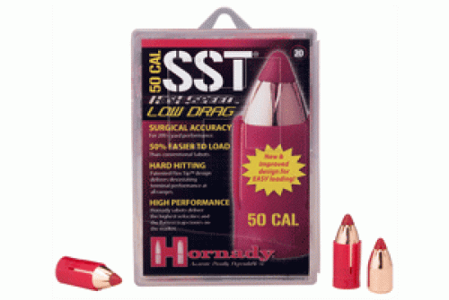 HORNADY 50 Cal Sabot with 45 Cal 300Gr Low Drag SST Muzzleloading Bullets (67263)