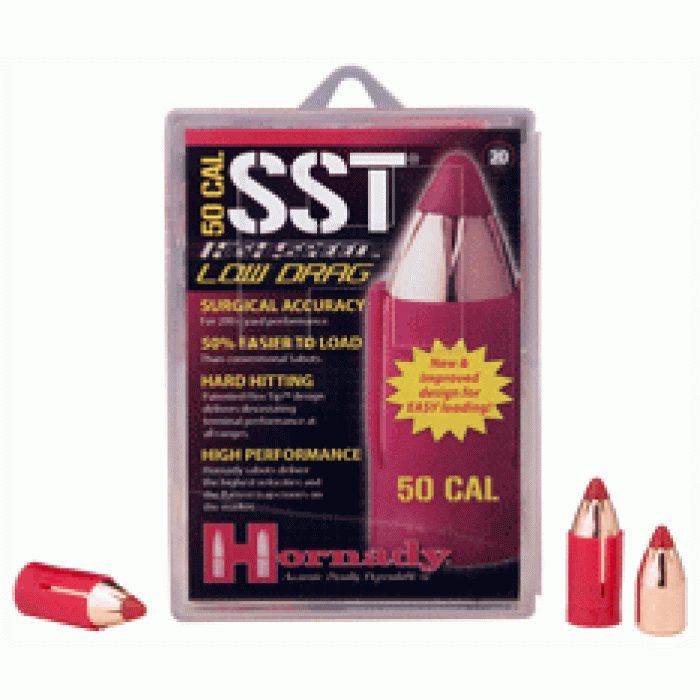 HORNADY 50 Cal Sabot with 45 Cal 300Gr Low Drag SST Muzzleloading Bullets (67263)