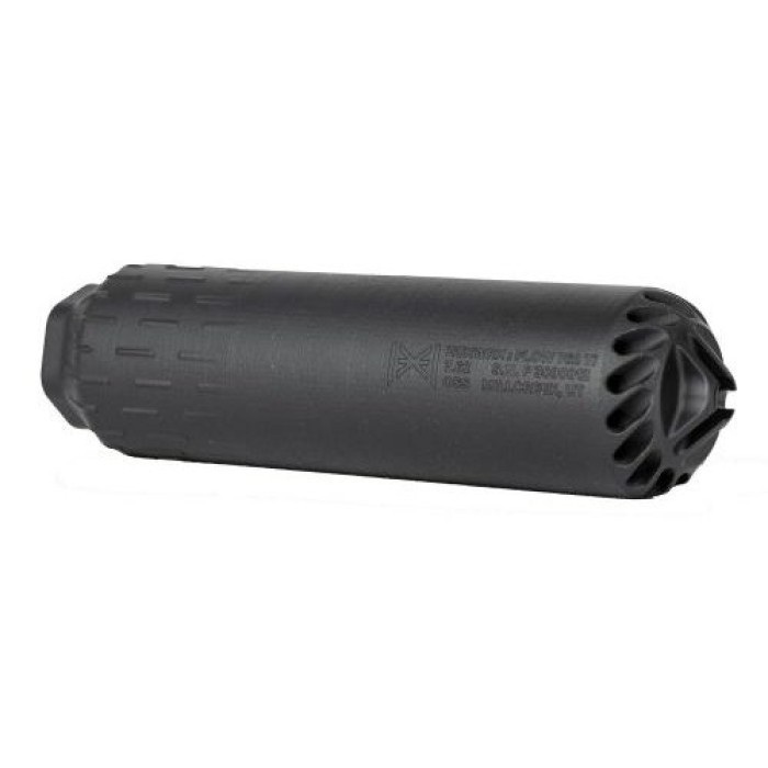 HUXWRX Safety Company, Flow, Suppressor, 762NATO, Black, Titanium, Fits HUXWRX Muzzle Devices