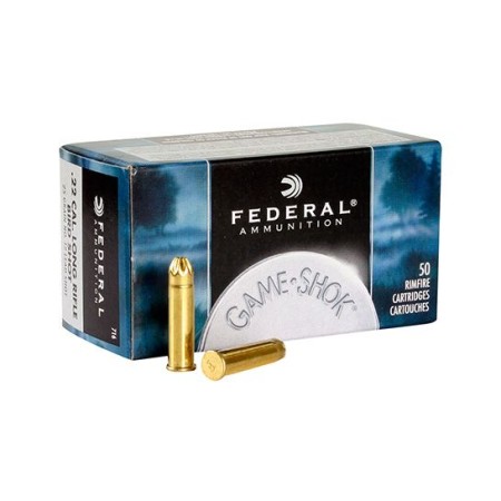 Federal 22 Long Rifle #12 Lead Bird Shot Game-Shok Ammunition 50rds - 716