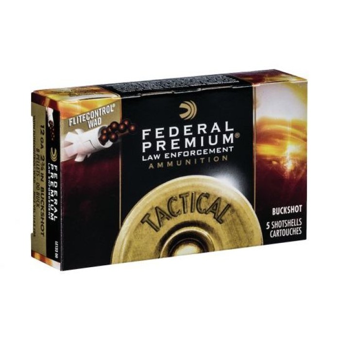 Federal Tactical 12 Gauge Reduced-Recoil 2-3/4" FLITECONTROL 00 Buckshot