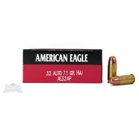 American Eagle 32 Auto/ACP 71gr FMJ Ammunition 50rds - AE32AP