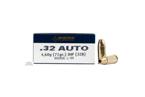 Magtech 32 Auto/ACP 71gr JHP Ammunition 50rds - 32B