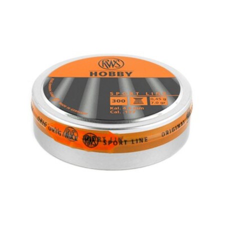 RWS/Umarex 2317400 Hobby Sport Pellets .177 Pellet Lead Wadcutter Pellet 300 Per Tin