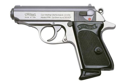 Walther PPK .380 ACP 3.3" Barrel Stainless Finish 6 Round, 2 Mags