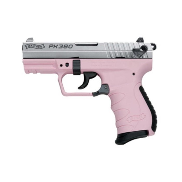 Walther Arms Wal Pk380 380Acp 3.6" Nckl/Pink 8Rd 5050323 -