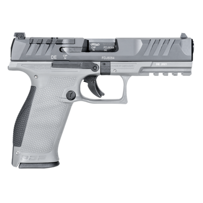 Walther Arms PDP 9mm 4.50" High-Capacity Pistol 18rds, Gray - Sleek and Efficient - 2858371NP3