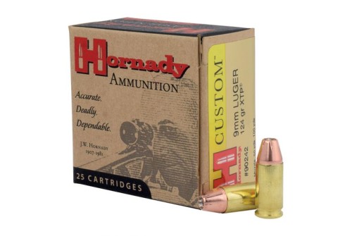 Hornady 9mm Luger 124gr XTP Custom Pistol Ammunition 25rds - 90242