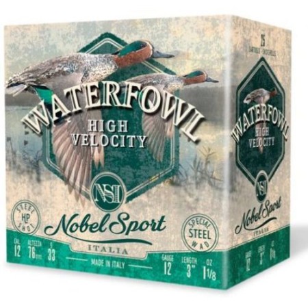 Nobel Sport Steel Waterfowl High Velocity Shotshells 12ga 3