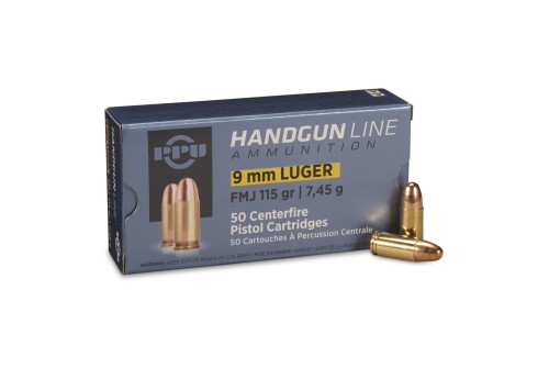 PPU 9mm Luger 115gr FMJ 200rds - PPH9M