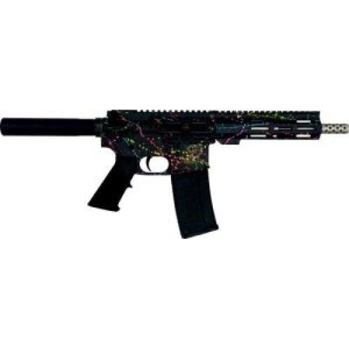 Great Lakes Firearms Ar15 Pistol .223 Wylde 7.5" S/S Bbl Splatter Black GL15223SSP S-BLK