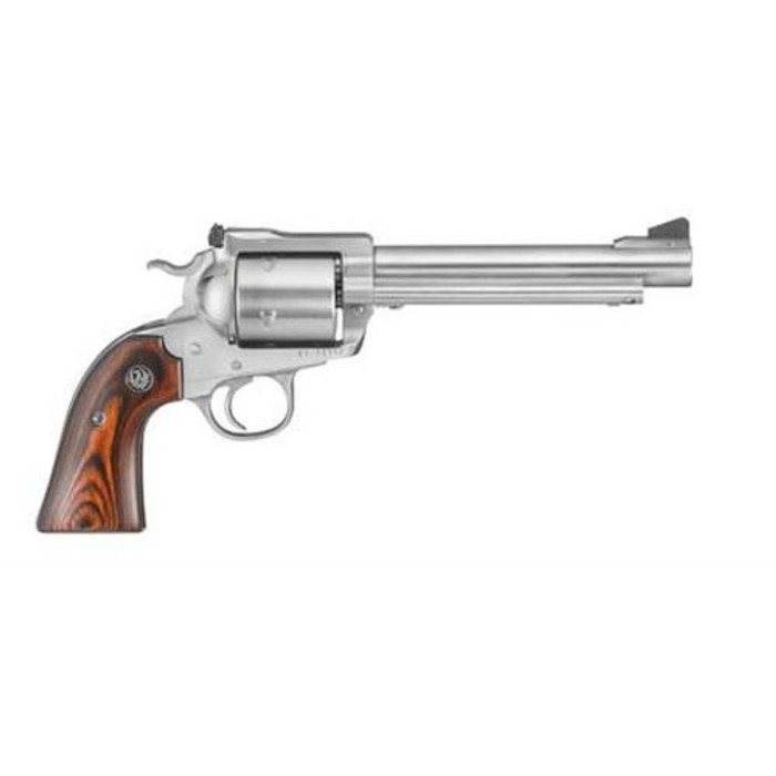 Ruger Super Blackhawk Bisley 480 Ruger 6.5" Barrel Stainless Steel 5 Shot Unfluted Cylinder