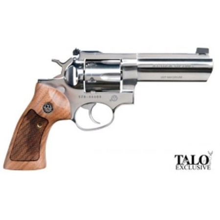 Ruger GP100 Limited Edition 357 Mag/38 Spl 4" Full Lug Barrel, High Polish SS, Adjustable Sights Wood Grips 6rd