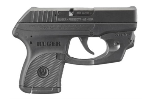 Ruger LCPLM 380 Semi Auto Pistol With Lasermax Centerfire Sight, Blued Finish,,  Capacity,  6 rd