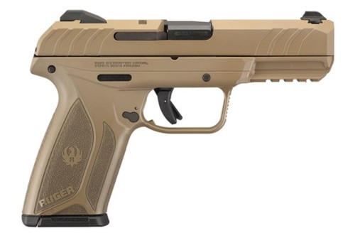 Ruger Security-9 Pistol, 9mm, 4" Barrel, Elite Coyote Cerakote Finish15rd Mag