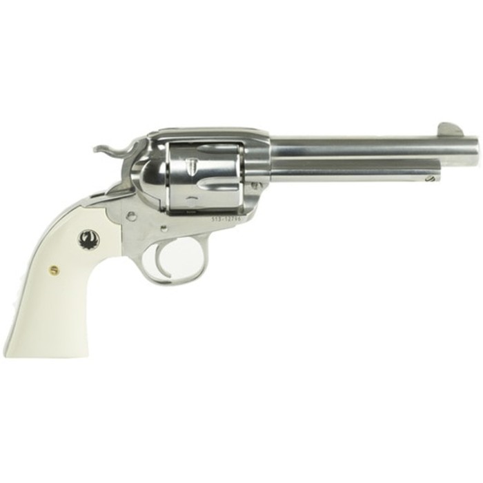 Ruger Vaquero Bisley 357 Mag/38 Special, 5.5" Barrel, SS Finish, Ivory Grips