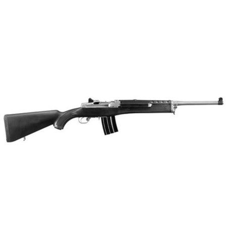 Ruger Mini-14 Ranch Rifle 5.56 Nato, 18.5" Barrel Matte Stainless, Black Synth Stock, 20rd Mag