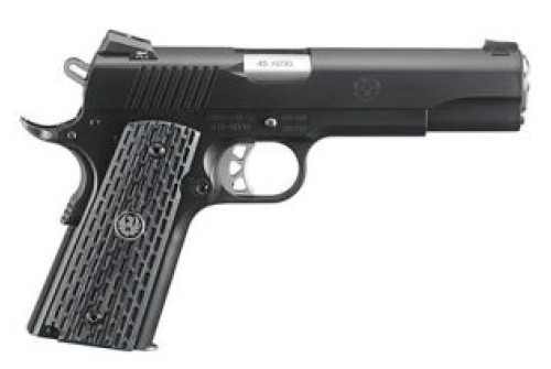 RUGERSR1911 .45 ACP Black Stainless Steel 4.25 8RD - 7+1 Rounds, 4.25