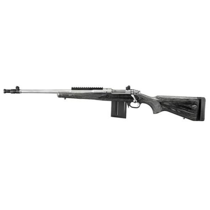 Ruger Gunsite Scout Rifle, 308, Left Hand, Matte SS, 10 Round Mag 18"