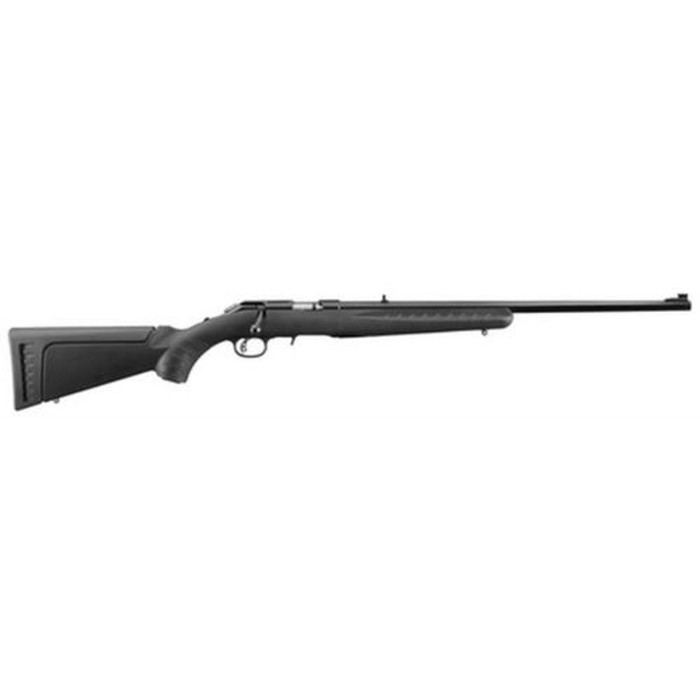 Ruger American Rimfire Rifle 22LR, 22" Barrel, Satin Blue, 2 Interchangeable Stock Modules, Black Composite Stock, 10rd