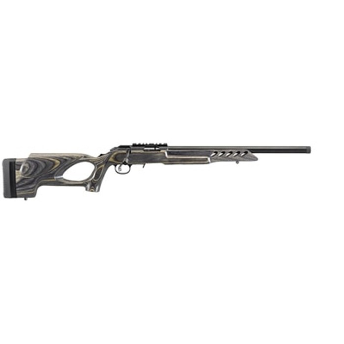 Ruger American Rimfire Target 22LR 18" Threaded Target Barrel,Thumbhole Stock,10Rd Mag, Picatinny Scope Base