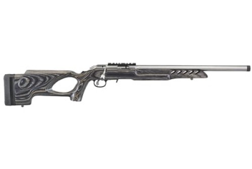 Ruger American Rimfire, Rug 8366  Amer-rftp 22lr  18  Target Th Blk Lam Ss