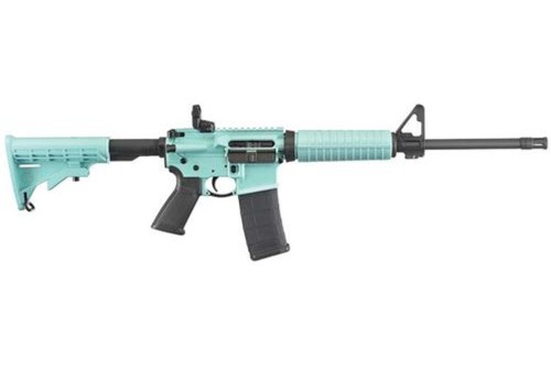 Ruger AR-556 5.56mm 16" Barrel TURQUOISE BLUE 30rd Mag