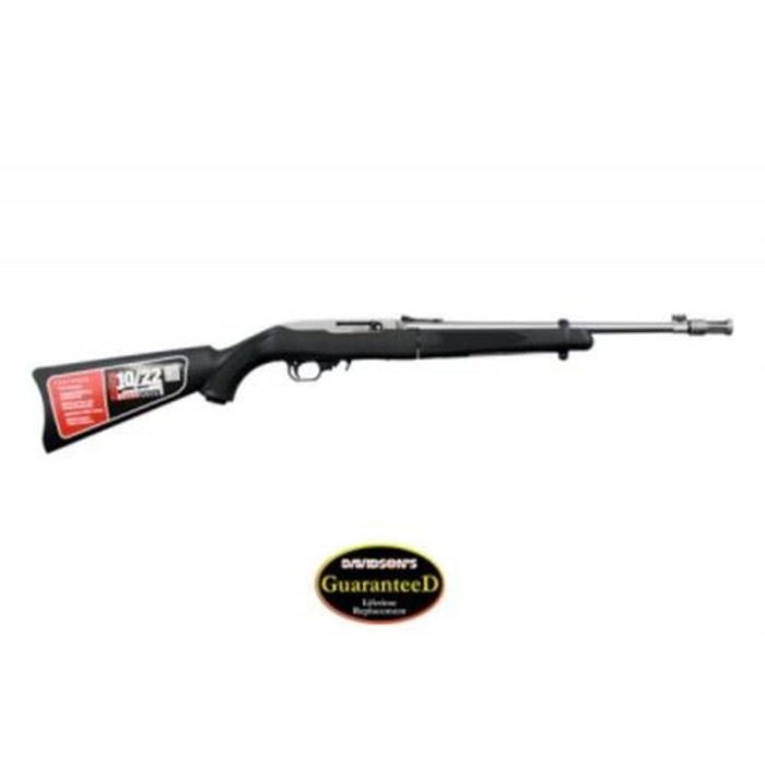 Ruger 10/22 Takedown .22LR, 16.25", Threaded, Stainless, 10rd, Black Synthetic Stock