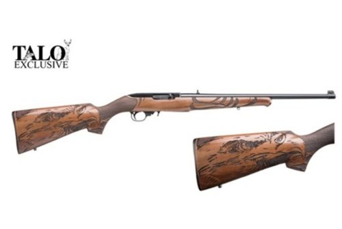 Ruger 10/22 Eagle, 22LR, 18.5", Laminated Engraved Eagle Stock, Blued, Talo Exclusive