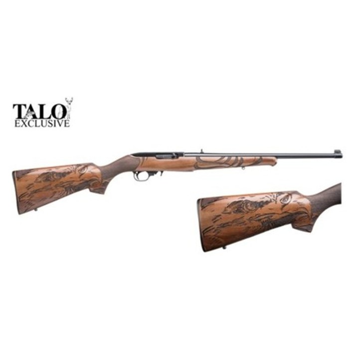 Ruger 10/22 Eagle, 22LR, 18.5", Laminated Engraved Eagle Stock, Blued, Talo Exclusive