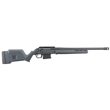 Ruger American Magpul Hunter 308 Winchester 20" Barrel, Magpul Short Action Fully Adjustable Stock Matte Black, 5rd