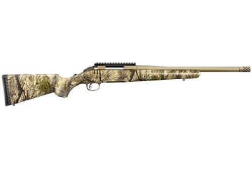 Ruger American 6.5 Creedmoor, 16" Barrel, GoWild I-M Brush, Burnt Bronze, 4rd