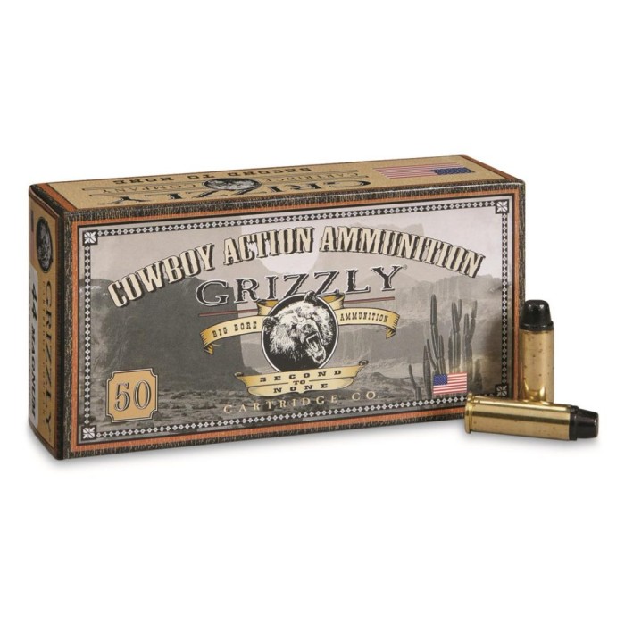 Grizzly Cartridge Co. Premium Hunting Ammo, .44 Magnum, SWC, 240 Grain, 50 Rounds