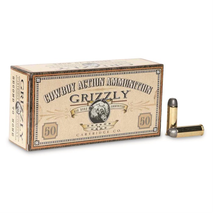 Grizzly Cartridge 45 Colt 250 Grain Round Nose Flat Point Pistol Ammo, 20 Rounds, GC45C2