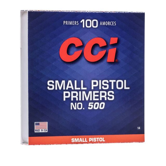 CCI Small Pistol Bench Rest #500 Primers 1000 Pack