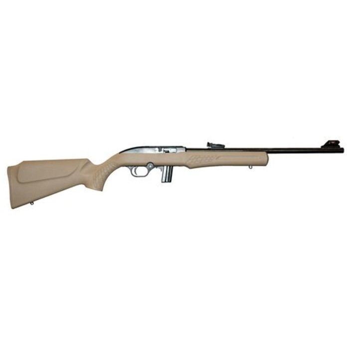 Rossi 22LR, 18" Barrel, Flat Dark Earth Synthetic Stock, 10Rd, Adjustable Fiber Optic Sights