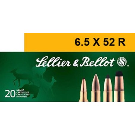 Sellier & Bellot SB6552RA Rifle 6.5x52mmR 117 gr Soft Point (SP) 20 Bx