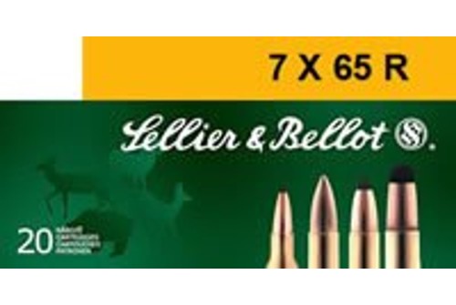 Sellier & Bellot 7x65R 173 Grain Soft Point Cut-Through Edge Rifle Ammo, 20 Rounds, SB765RA